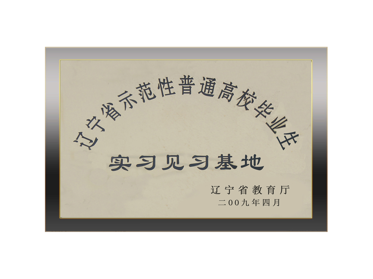 遼寧省示范性普通高校畢業(yè)生實習(xí)見習(xí)基地